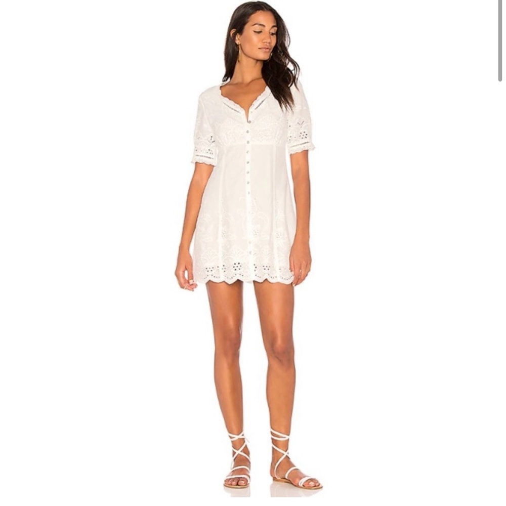 SPELL Boho white dresss
